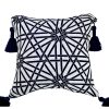 Jewel Marrakesh Saphhire 55 x 55cm Cushions with Navy Tassels