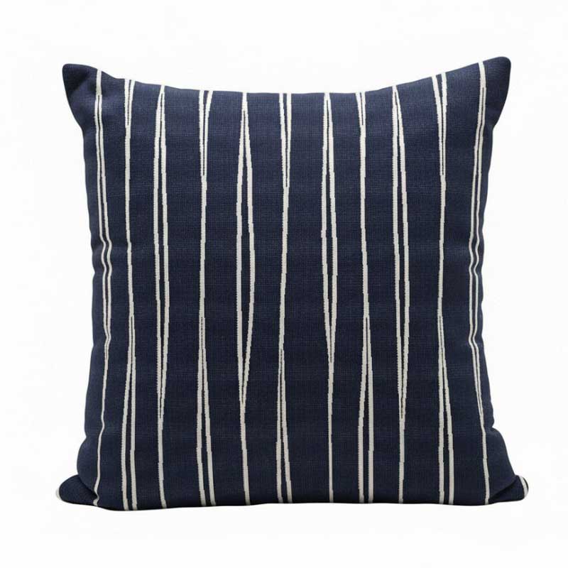 Wave (Reversible) | Cushion Cover Indigo (Dark Side)